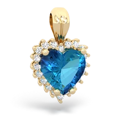 matching pendants - Sparkling Halo Heart
