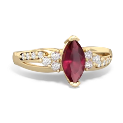 Ruby Royal Marquise 14K Yellow Gold ring R2343