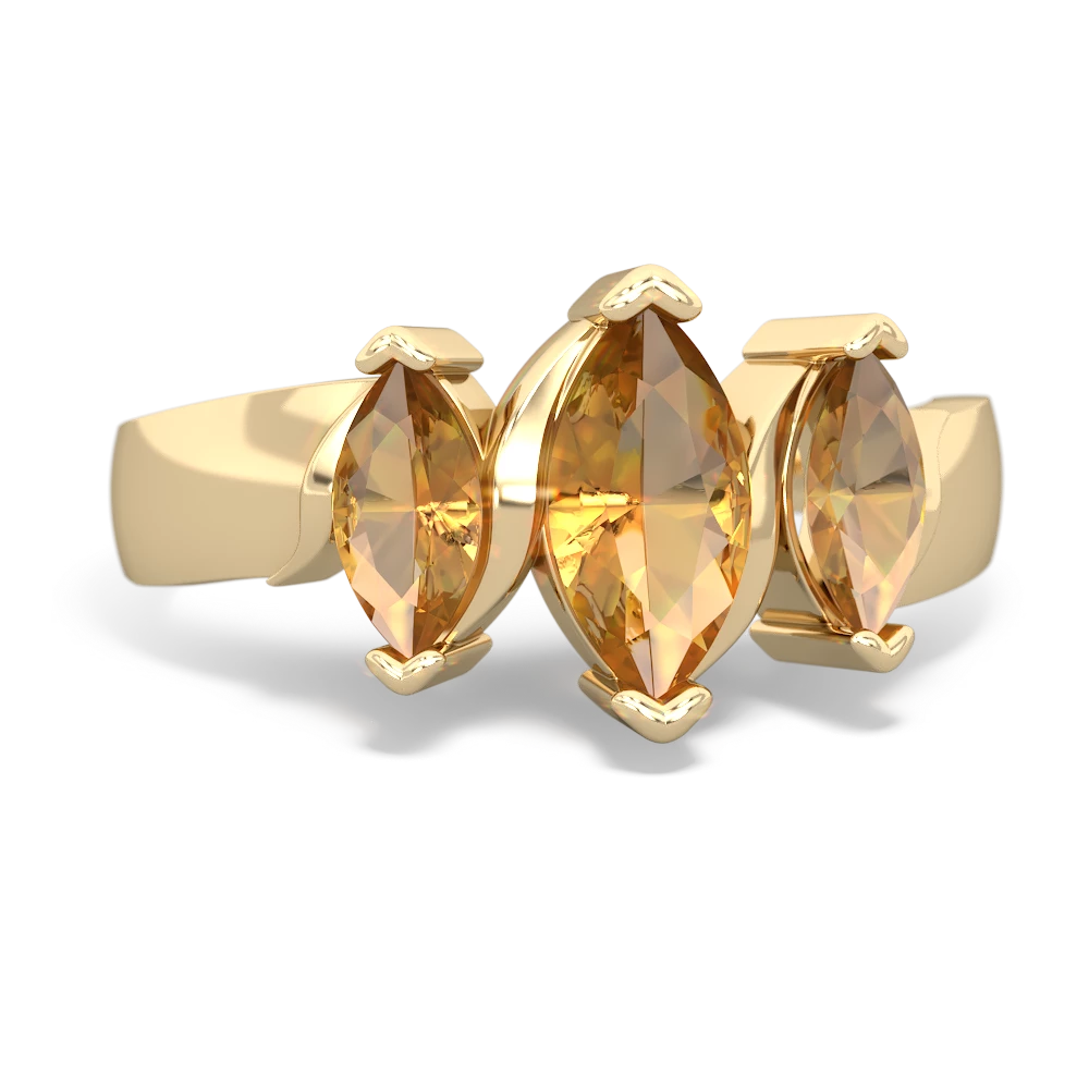 Alexandrite Three Peeks 14K Yellow Gold ring R2433