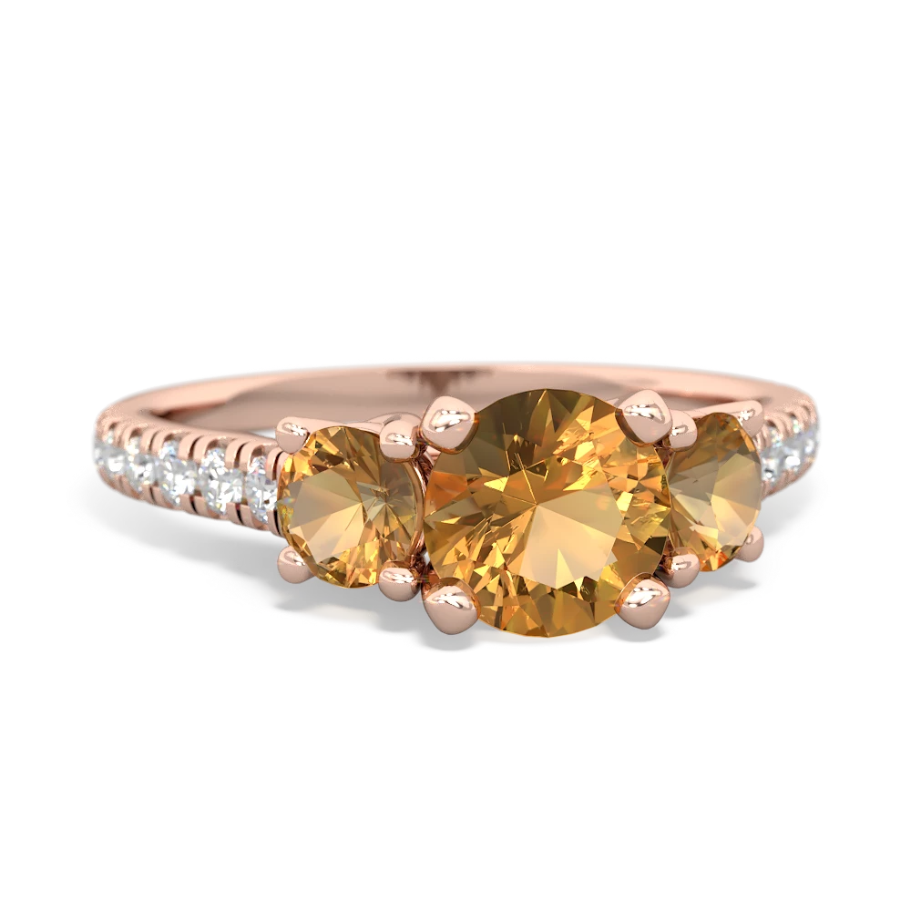 Onyx Pave Trellis 14K Rose Gold ring R5500
