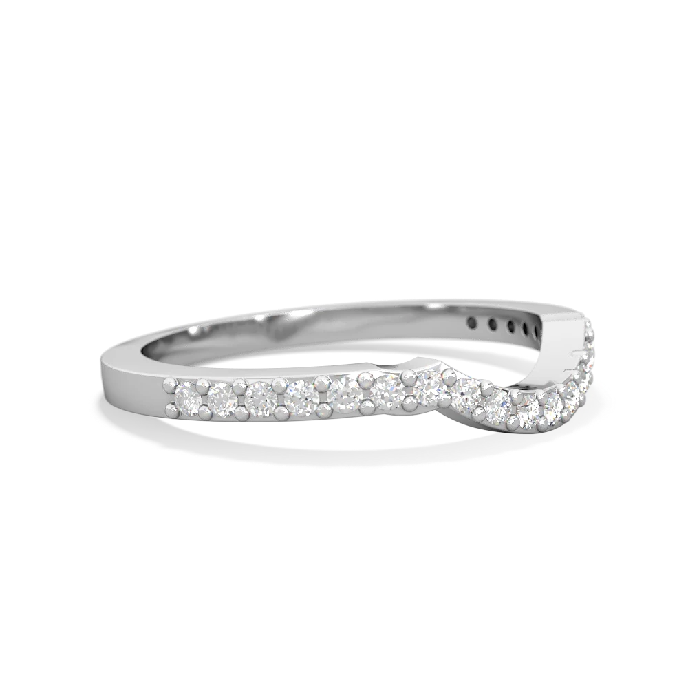 Diamond Celtic Knot Wedding Band 14K White Gold ring W2644