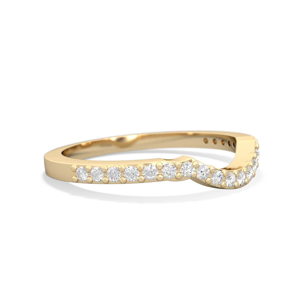 Diamond Celtic Knot Wedding Band 14K Yellow Gold ring W2644