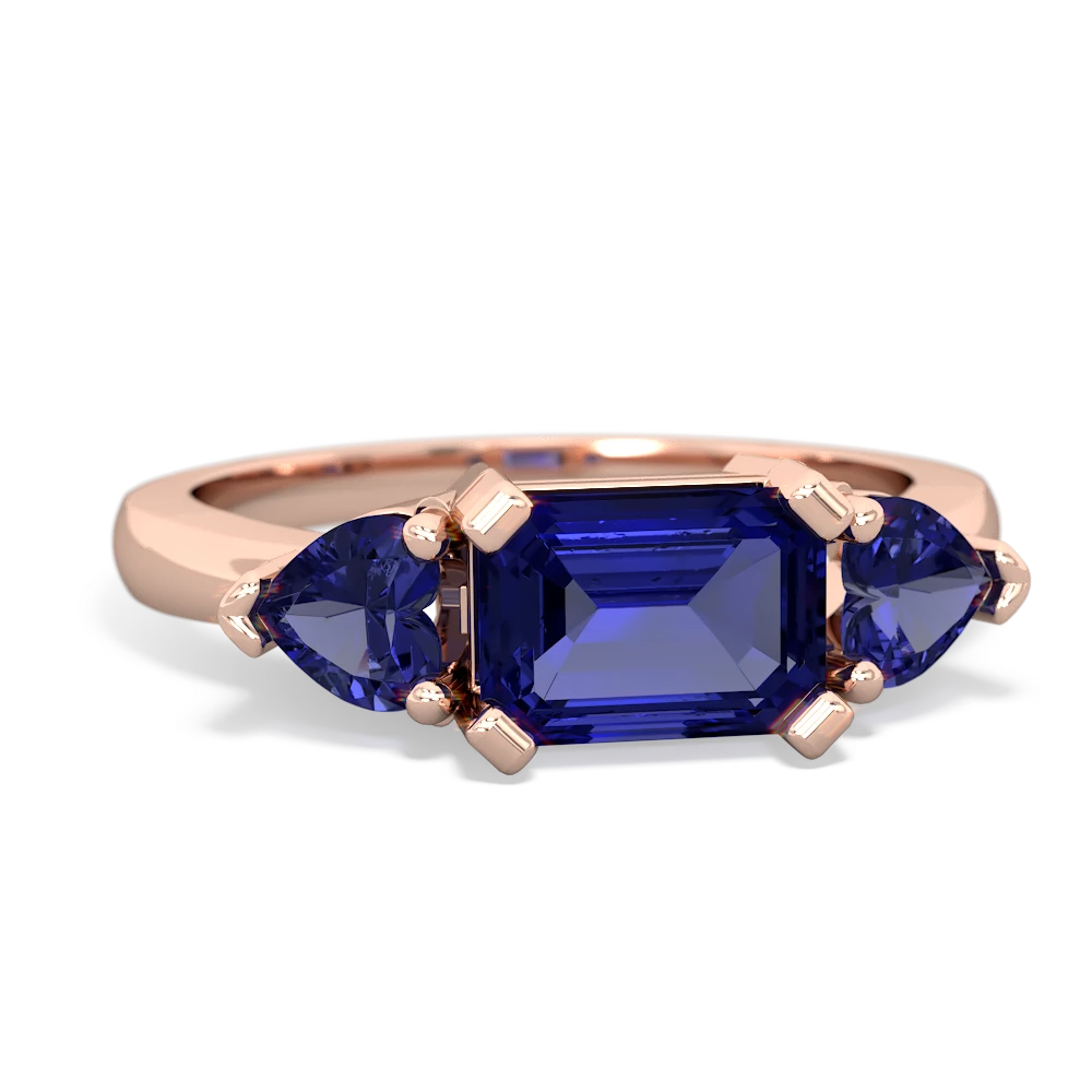 Alexandrite Three Stone 14K Rose Gold ring R5235