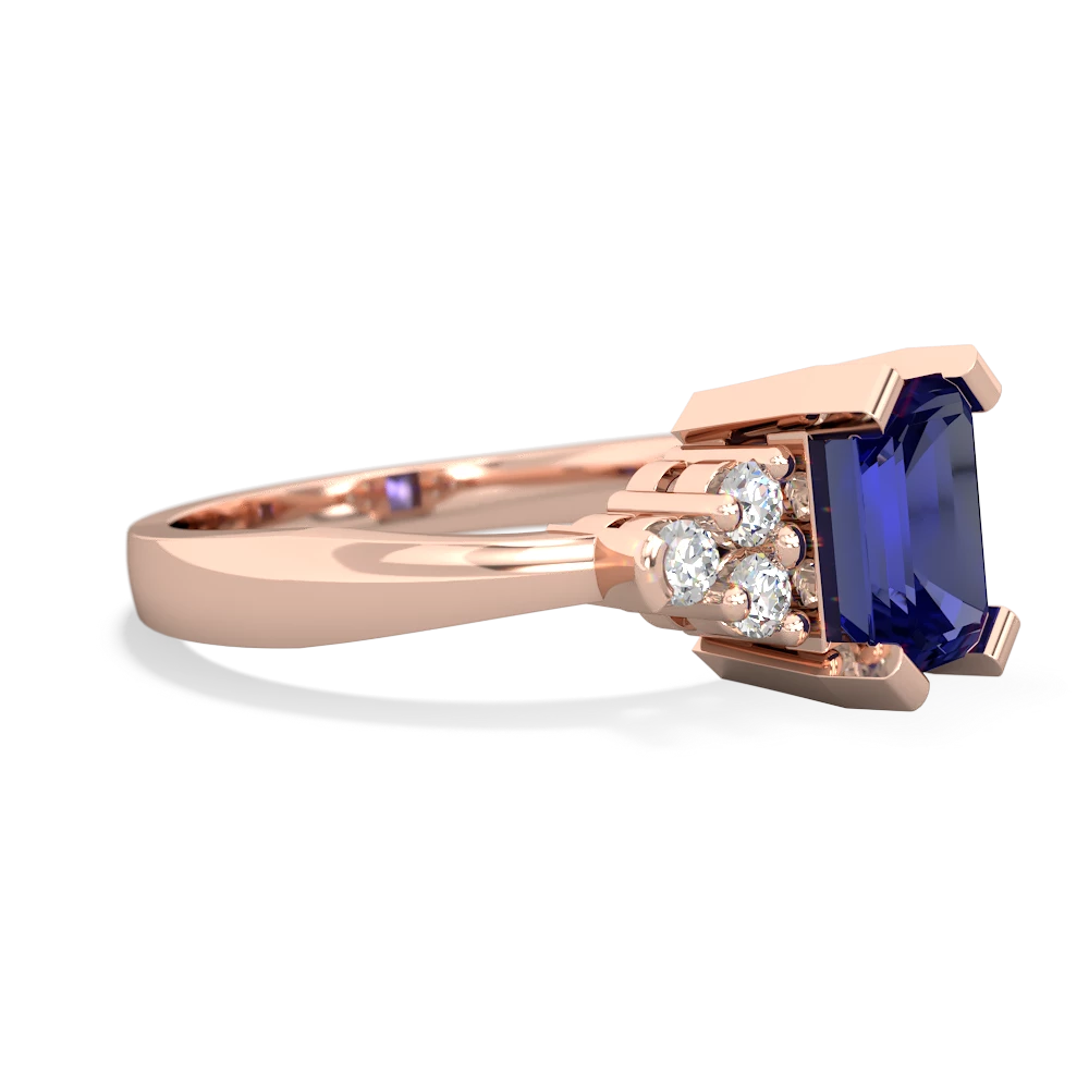 Lab Sapphire Timeless Classic 14K Rose Gold ring R2591