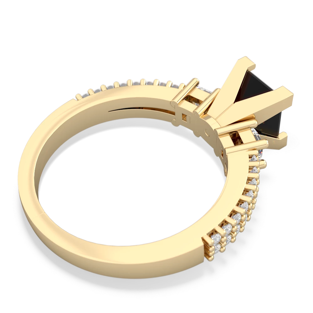 Onyx Classic 6Mm Princess Engagement 14K Yellow Gold ring R26436SQ