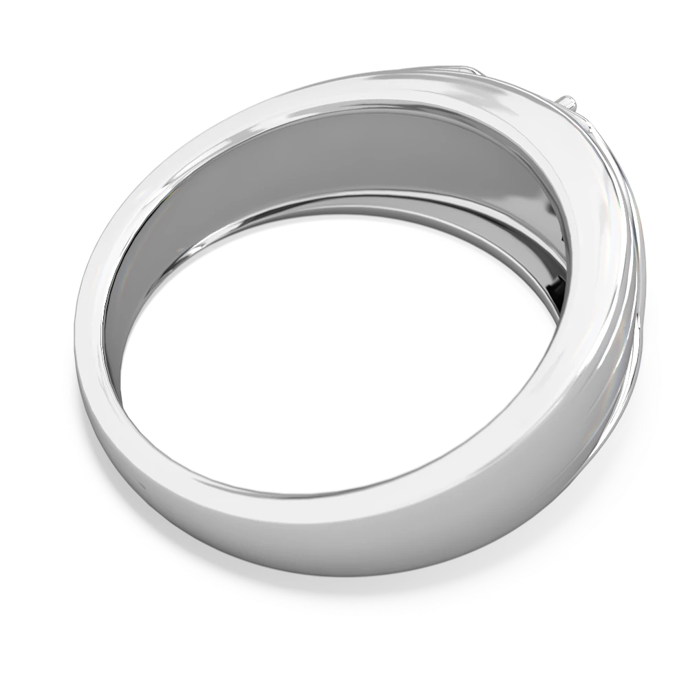 Onyx Men's Streamline 14K White Gold ring R0460