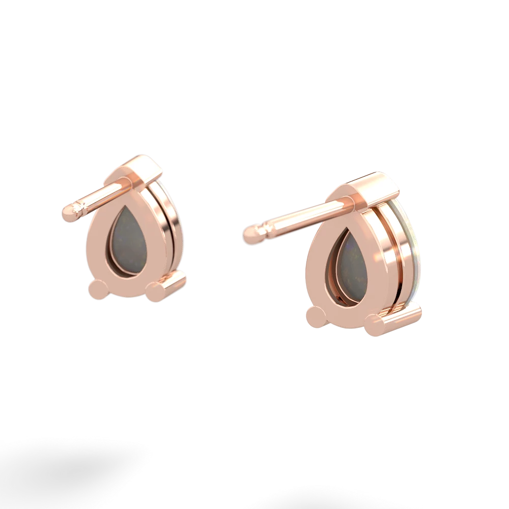 Opal Teardrop Stud 14K Rose Gold earrings E1793
