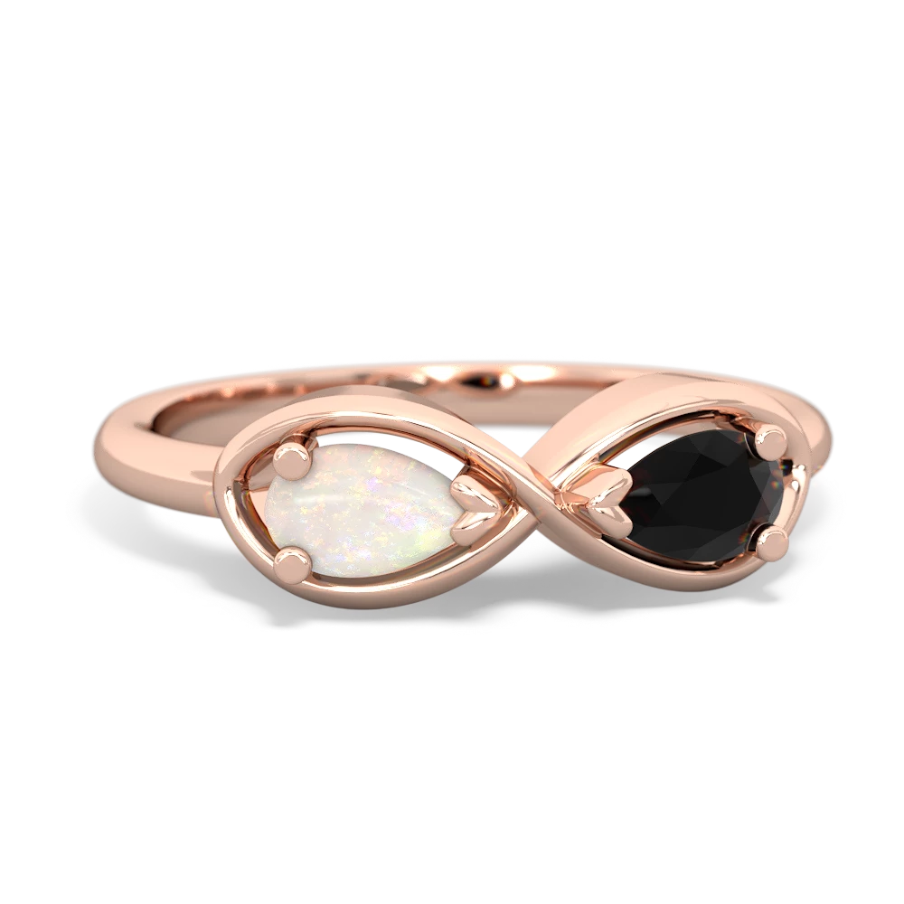 Opal Infinity 14K Rose Gold ring R5050