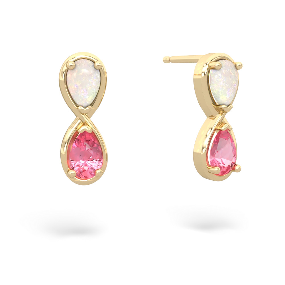 Opal Infinity 14K Yellow Gold earrings E5050