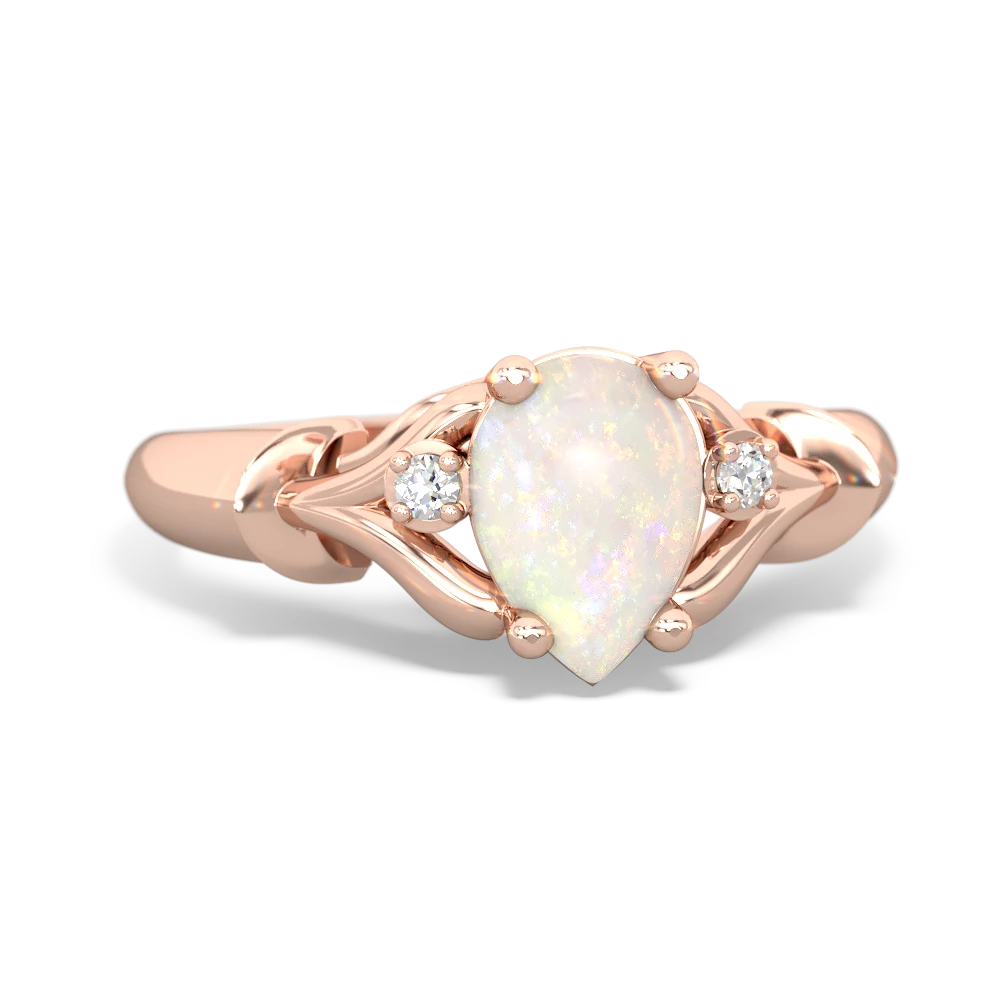 Opal Precious Pear 14K Rose Gold ring R0826
