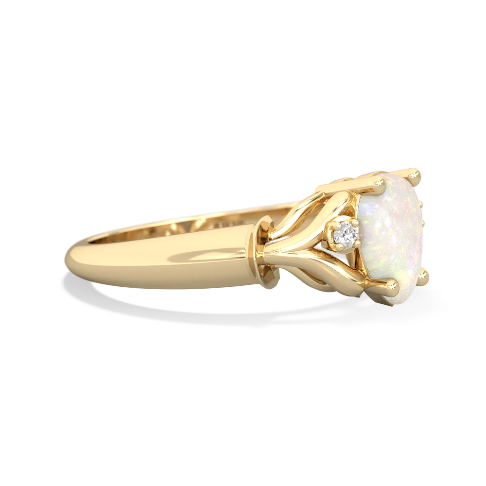 Opal Precious Pear 14K Yellow Gold ring R0826