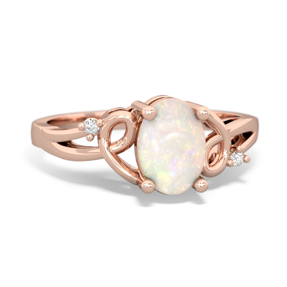 Opal Swirls 14K Rose Gold ring R2347