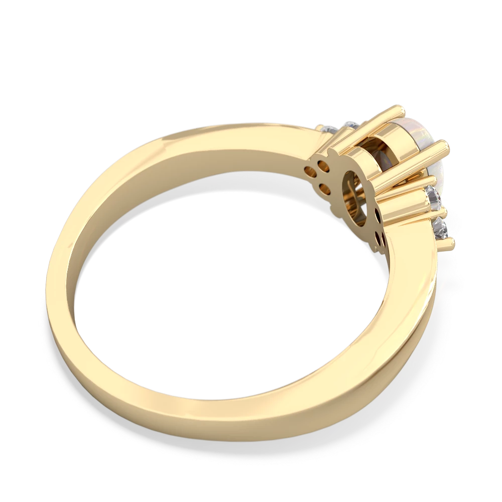 Opal Simply Elegant 14K Yellow Gold ring R2113