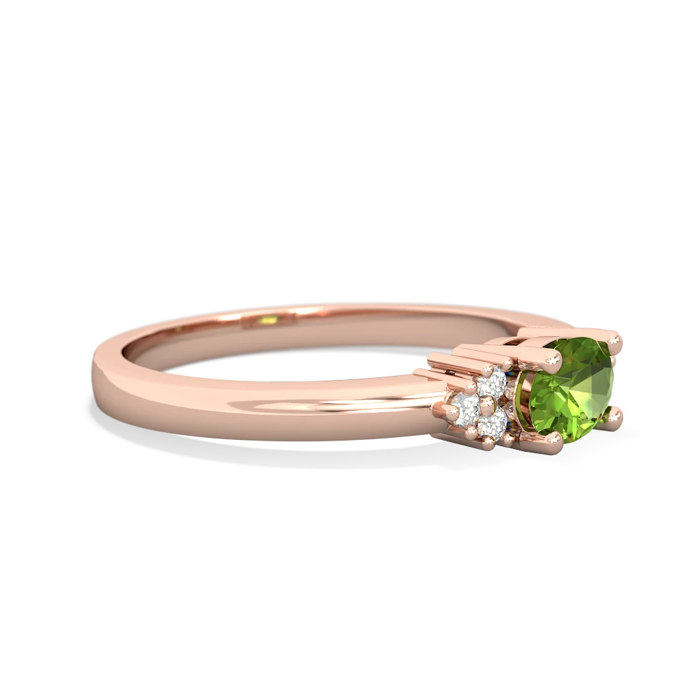 Peridot Simply Elegant East-West 14K Rose Gold ring R2480