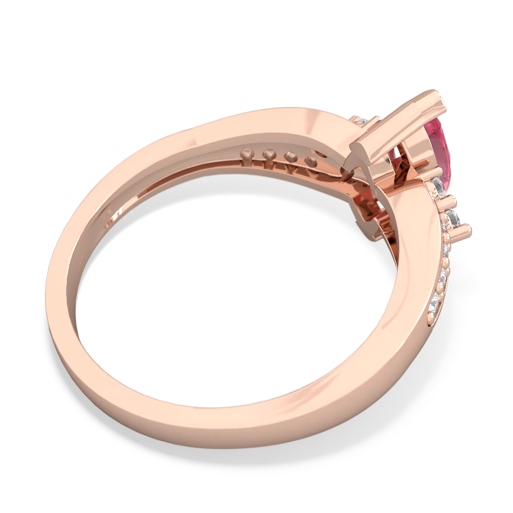 Lab Pink Sapphire Royal Marquise 14K Rose Gold ring R2343