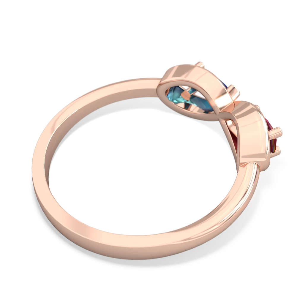 Ruby Infinity 14K Rose Gold ring R5050