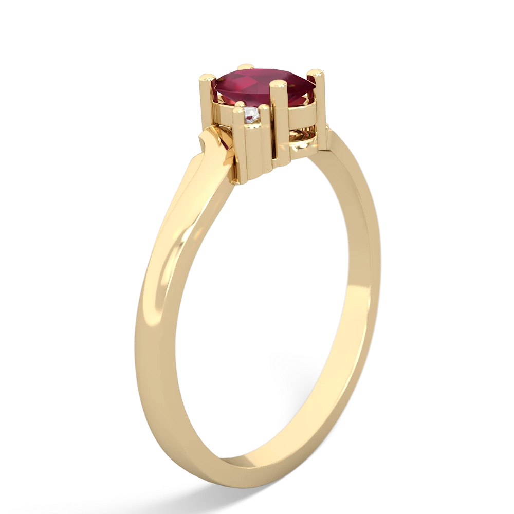 Ruby Elegant Swirl 14K Yellow Gold ring R2173