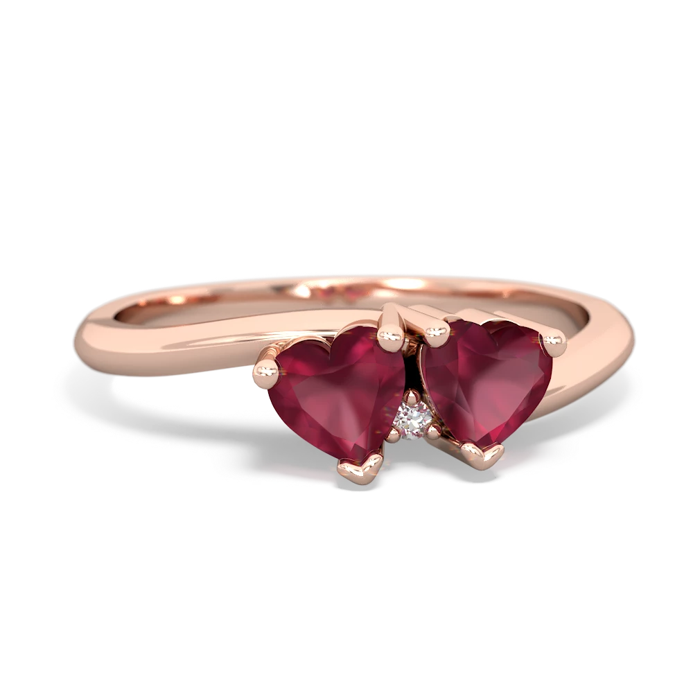 Ruby Sweethearts 14K Rose Gold ring R5260