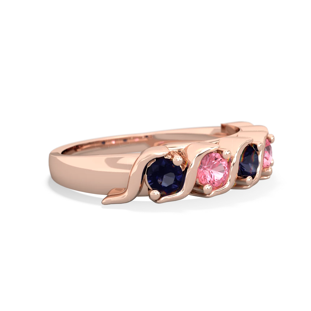 Sapphire Anniversary Band 14K Rose Gold ring R2089