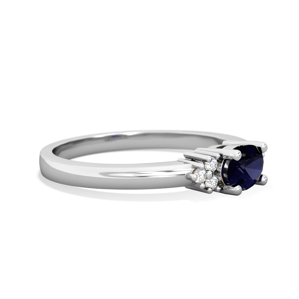 Sapphire Simply Elegant East-West 14K White Gold ring R2480