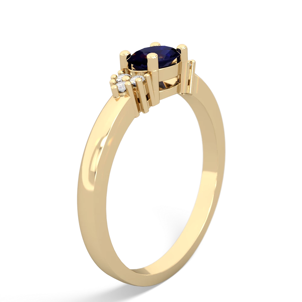 Sapphire Simply Elegant East-West 14K Yellow Gold ring R2480