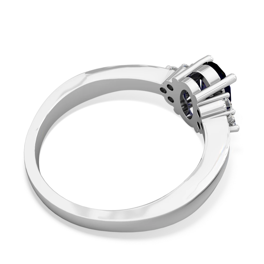 Sapphire Simply Elegant 14K White Gold ring R2113