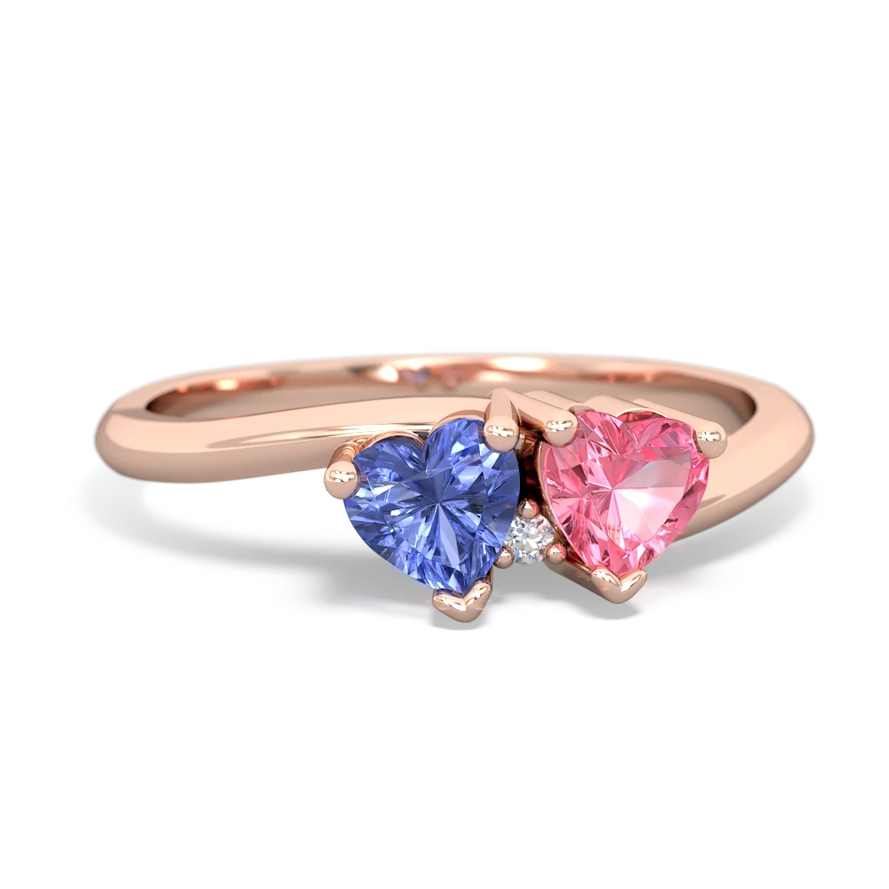 Tanzanite Sweethearts 14K Rose Gold ring R5260