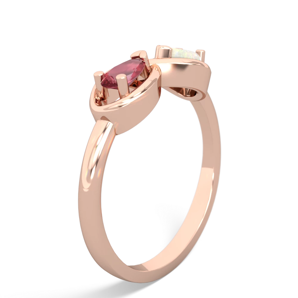 Pink Tourmaline Infinity 14K Rose Gold ring R5050