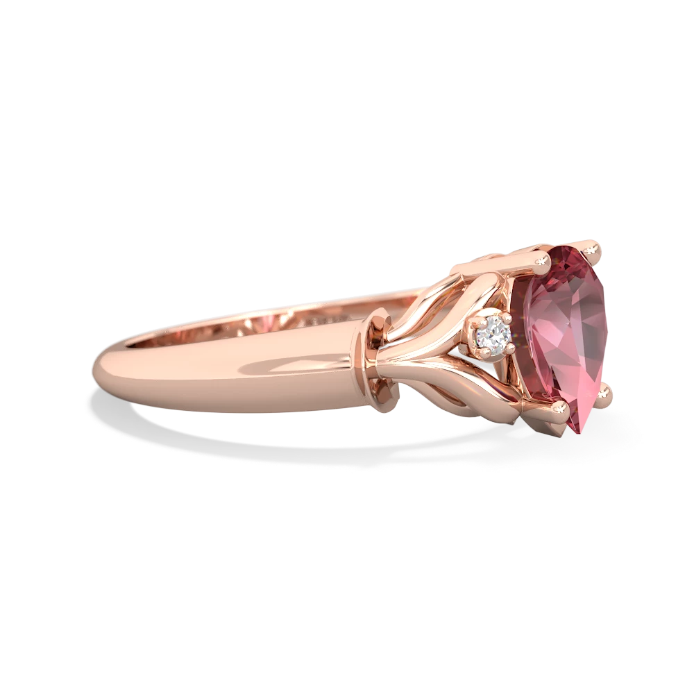 Pink Tourmaline Precious Pear 14K Rose Gold ring R0826