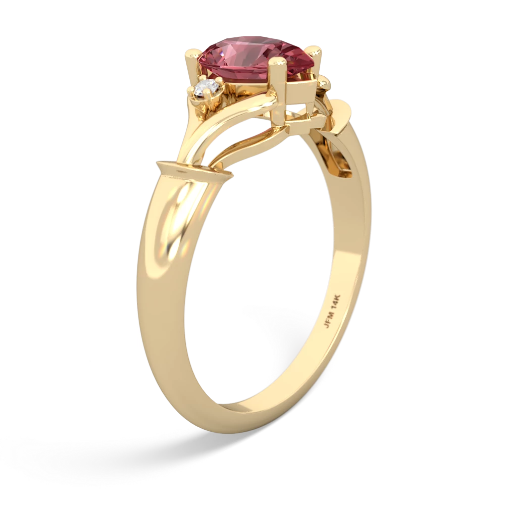 Pink Tourmaline Precious Pear 14K Yellow Gold ring R0826