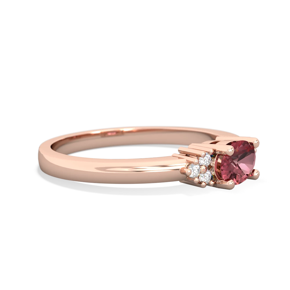 Pink Tourmaline Simply Elegant East-West 14K Rose Gold ring R2480