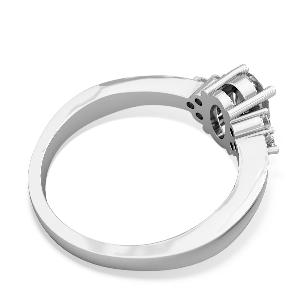 White Topaz Simply Elegant 14K White Gold ring R2113