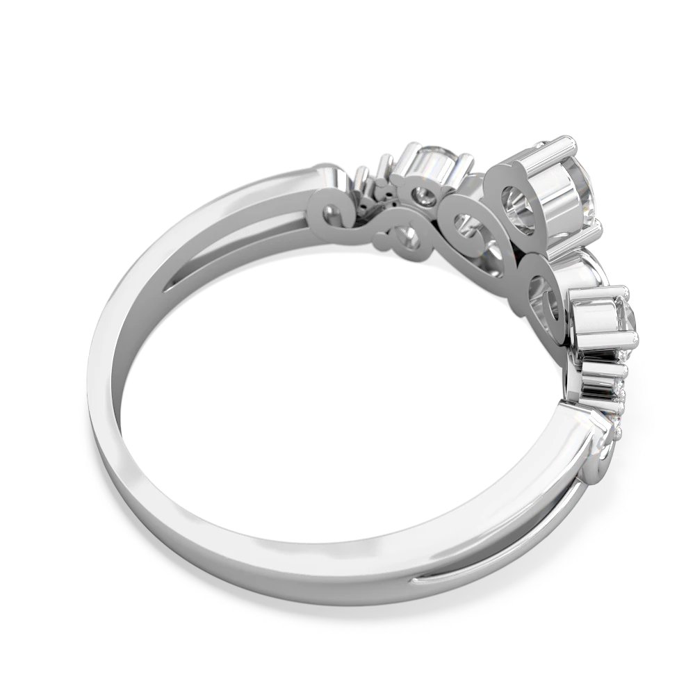 Alexandrite Crown Keepsake 14K White Gold ring R5740