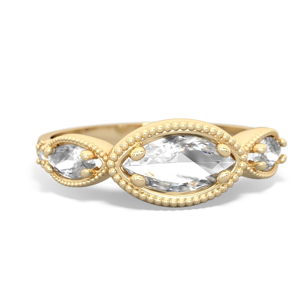 Alexandrite Milgrain Marquise 14K Yellow Gold ring R5700