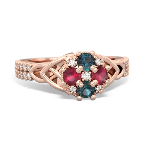 alexandrite-ruby engagement ring