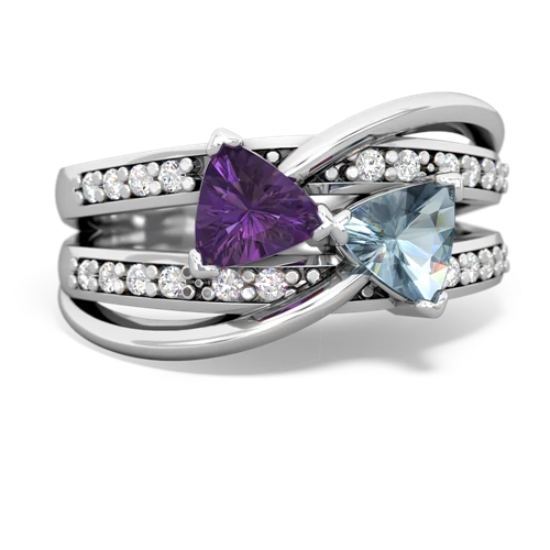 amethyst-aquamarine couture ring