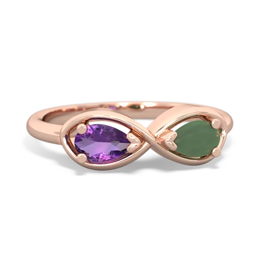 amethyst-jade infinity ring