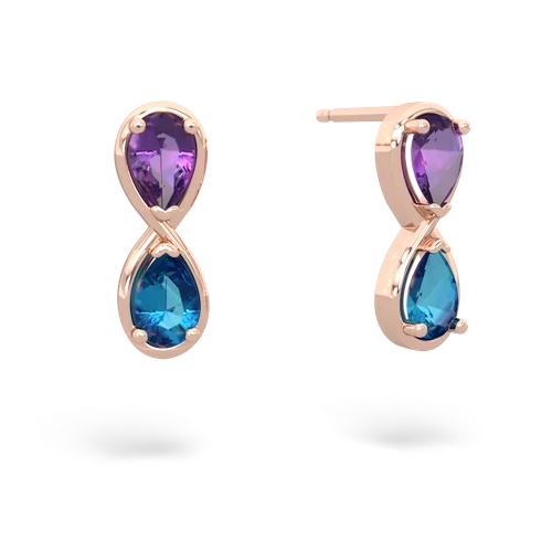 amethyst-london topaz infinity earrings