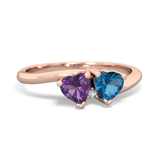amethyst-london topaz sweethearts promise ring