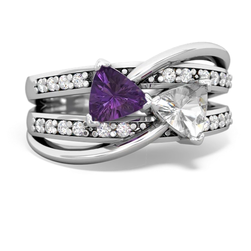 amethyst-white topaz couture ring