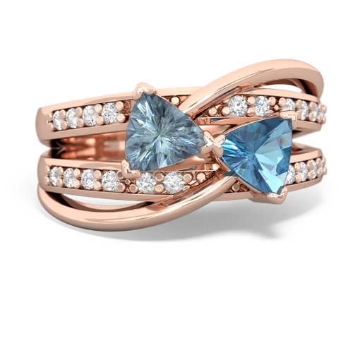 aquamarine-blue topaz couture ring