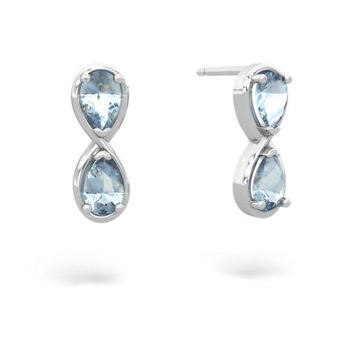 aquamarine infinity earrings