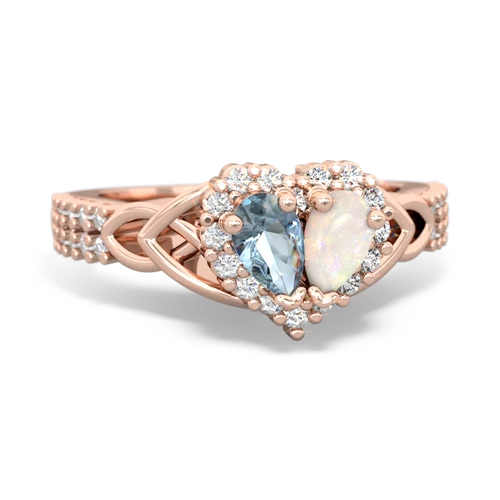 aquamarine-opal keepsake engagement ring