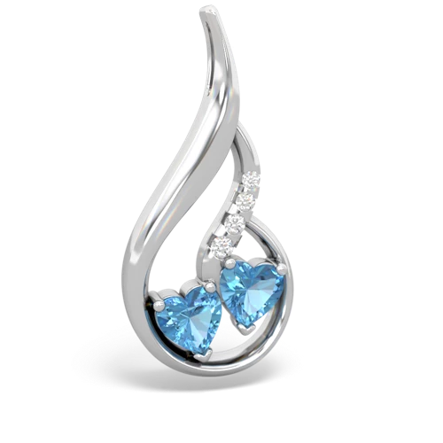 blue topaz-blue topaz keepsake swirl pendant