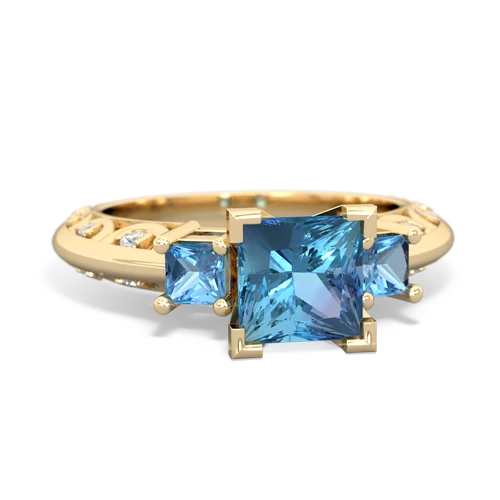 alexandrite-white topaz engagement ring