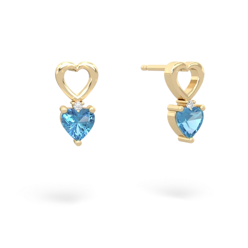 blue topaz filligree earrings