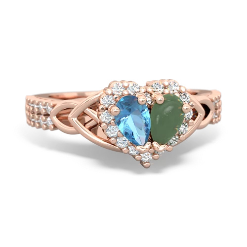 blue topaz-jade keepsake engagement ring