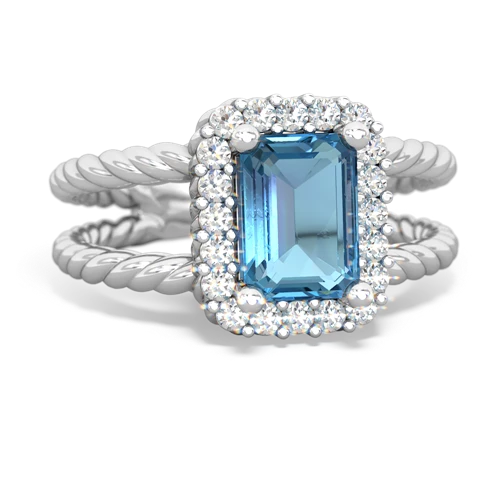 blue topaz couture ring