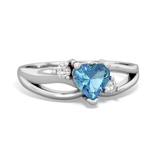 blue topaz filligree ring