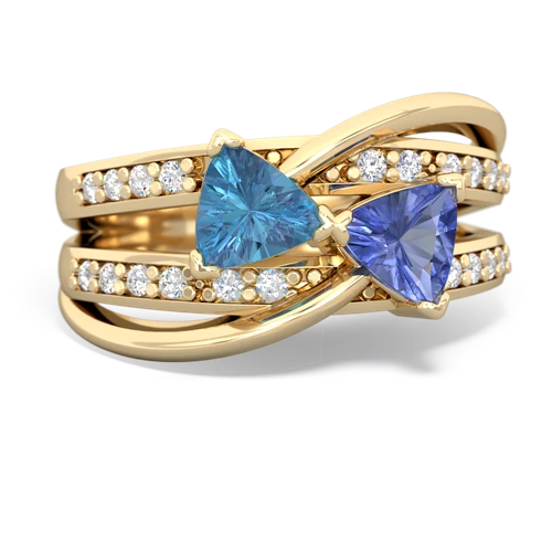 blue topaz-tanzanite couture ring
